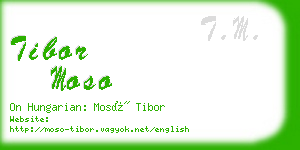 tibor moso business card